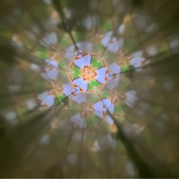 Vintage Handmade Glass Kaleidoscope Signed Faye Miller 1983 Colorful Floral - Picture 8 of 11